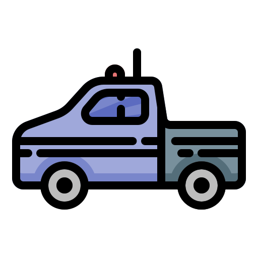 警察車両 Generic Outline Color icon