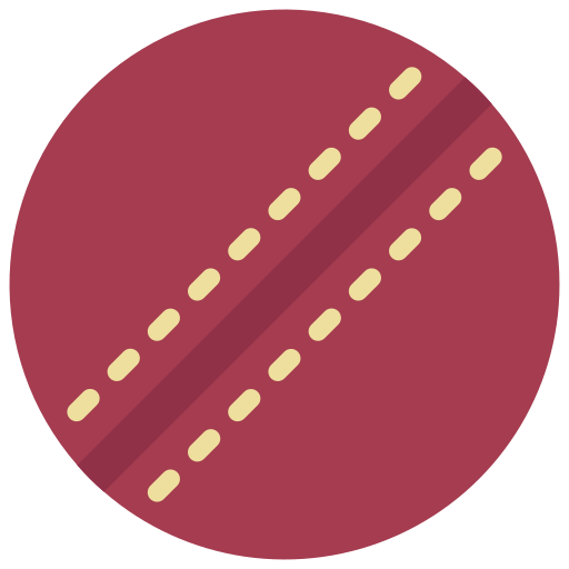 pelota de cricket Juicy Fish Flat icono
