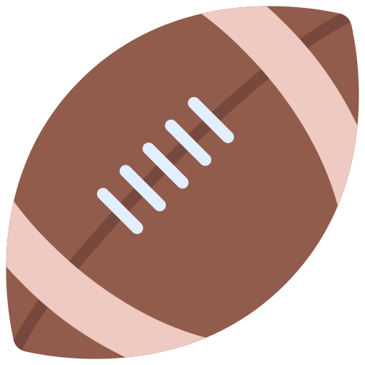 American football Juicy Fish Flat icon