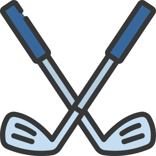 Golf clubs Juicy Fish Soft-fill icon