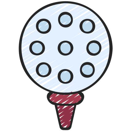 pelota de golf Juicy Fish Sketchy icono
