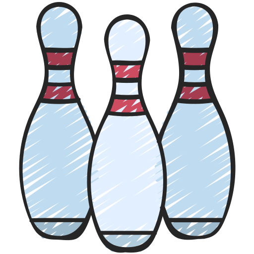 bowling pinnen Juicy Fish Sketchy icoon