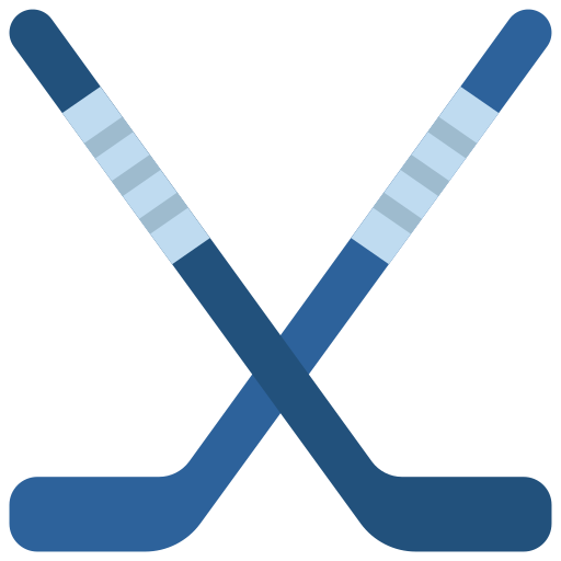 hockey sticks Juicy Fish Flat icoon