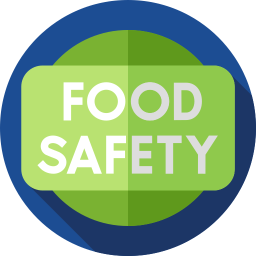식품 안전 Flat Circular Flat icon