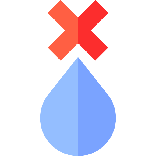 물 부족 Basic Straight Flat icon