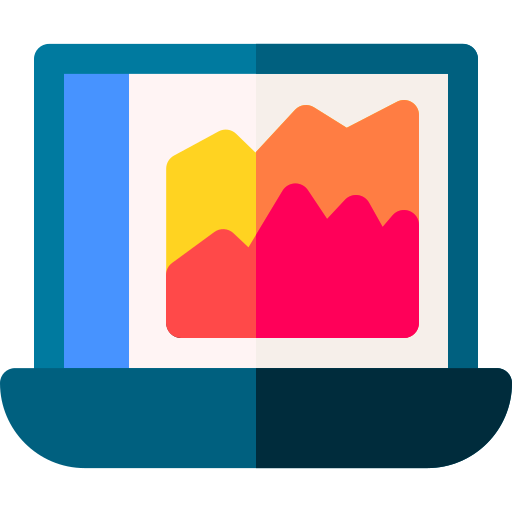 graph Basic Rounded Flat icon