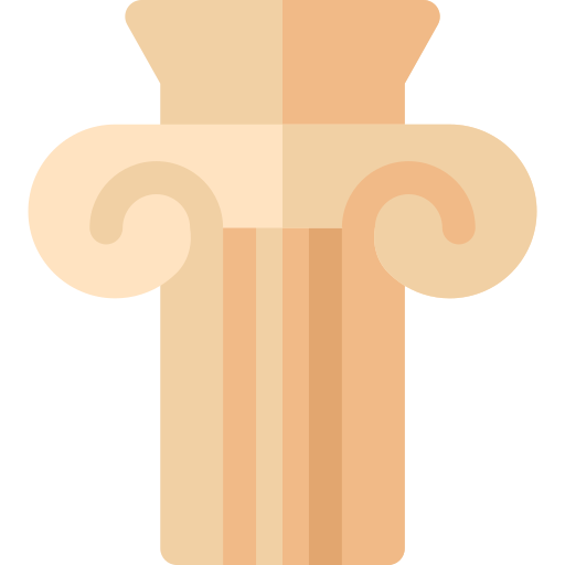 pilar antiguo Basic Rounded Flat icono