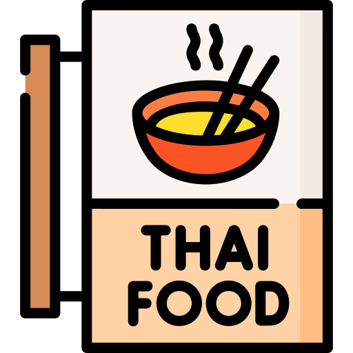 thais eten Special Lineal color icoon