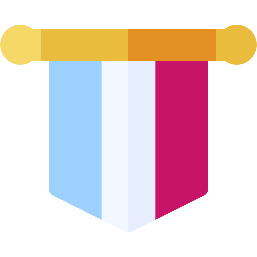 banderín Basic Rounded Flat icono