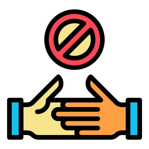 No handshake Generic Outline Color icon