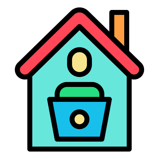 Work from home Generic Outline Color icon