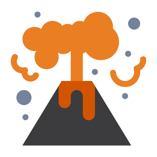Volcano Flatart Icons Flat icon