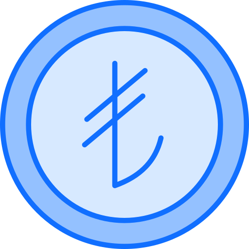 터키 리라 Generic Blue icon