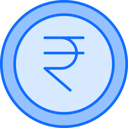 roupie indienne Generic Blue Icône
