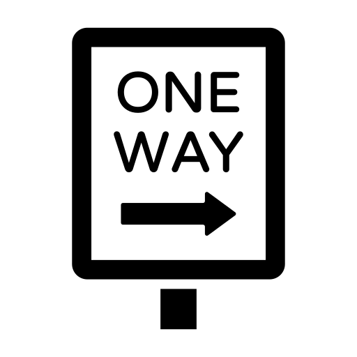 В одну сторону Generic Glyph иконка