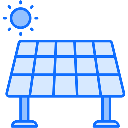energia solar Generic Blue Ícone