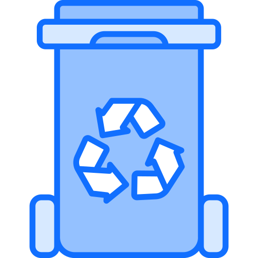 lixeira de reciclagem Generic Blue Ícone