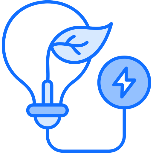 energía renovable Generic Blue icono
