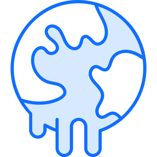Global warming Generic Blue icon