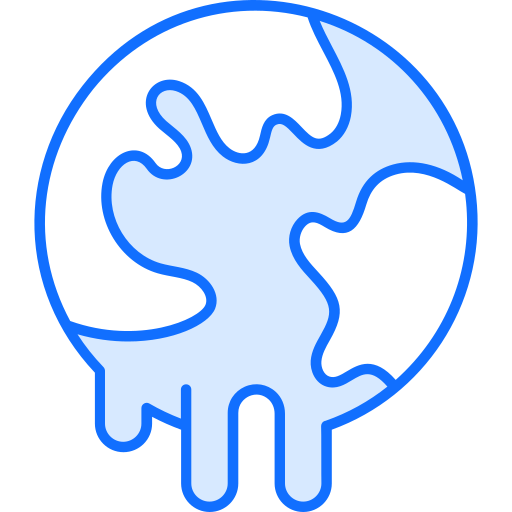 지구 온난화 Generic Blue icon