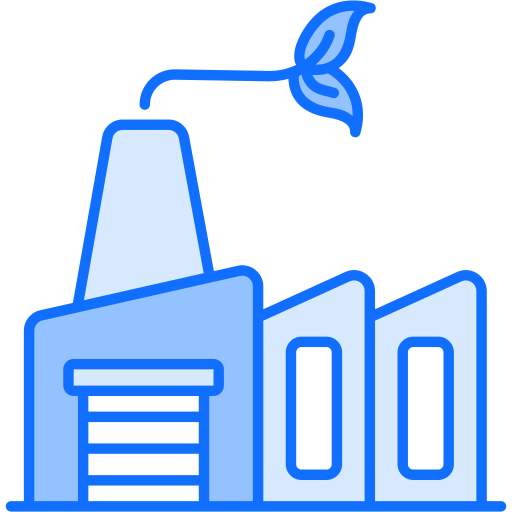 Green factory Generic Blue icon