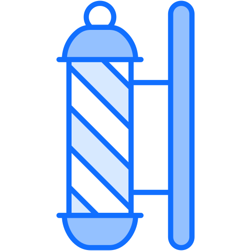Barber pole Generic Blue icon