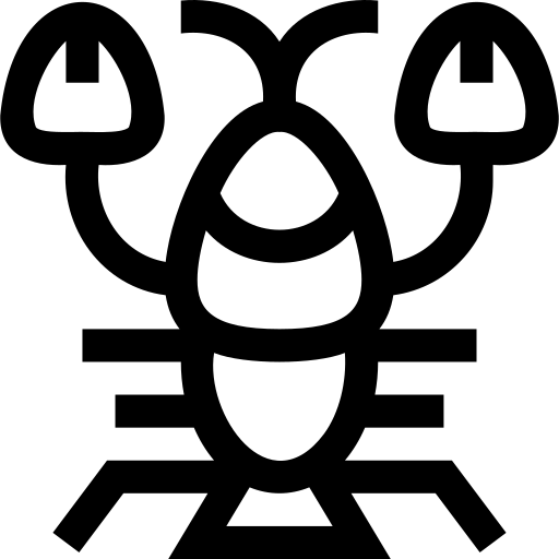 langosta Basic Straight Lineal icono