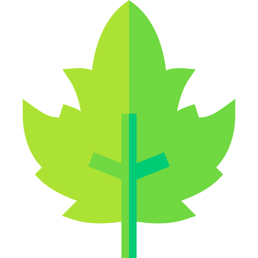 Leaf Basic Straight Flat icon