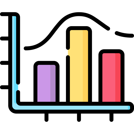 histogram Special Lineal color icoon