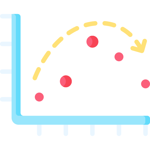 gráfico de dispersión Special Flat icono