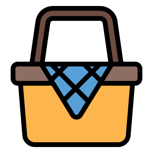 Picnic basket Generic Outline Color icon