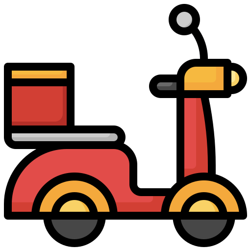 bicicleta de reparto Surang Lineal Color icono