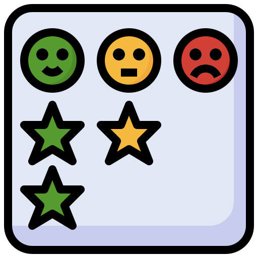 Rating Surang Lineal Color icon