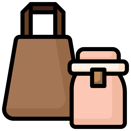 Shopping bag Surang Lineal Color icon