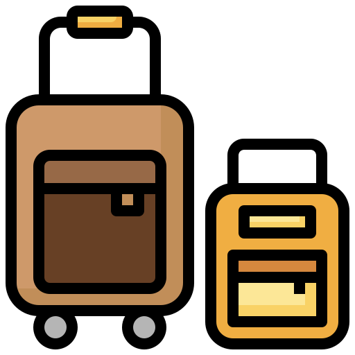 Baggage Surang Lineal Color icon