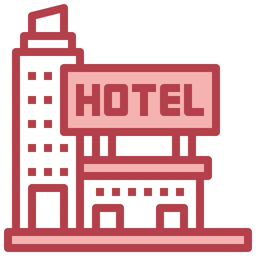 Hotel sign Surang Red icon