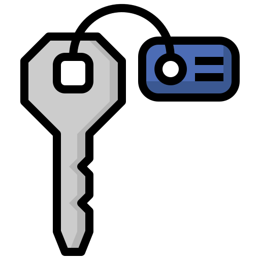 llave del cuarto Surang Lineal Color icono