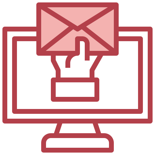 Email Surang Red icon
