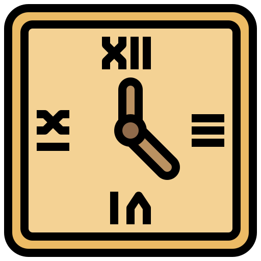 reloj de pared Surang Lineal Color icono