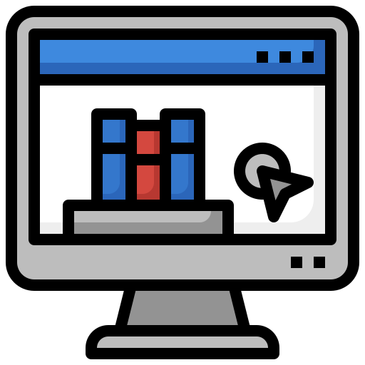 biblioteca en línea Surang Lineal Color icono