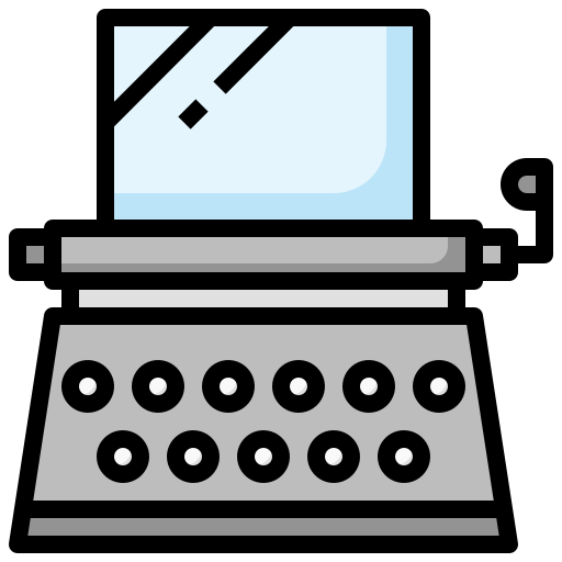 タイプライター Surang Lineal Color icon