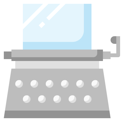 máquina de escribir Surang Flat icono