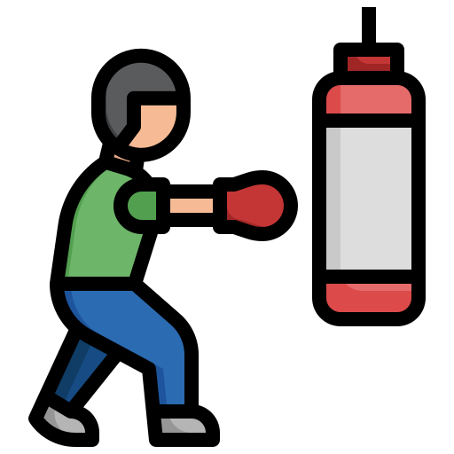 Boxing Surang Lineal Color icon