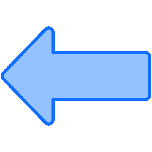 freccia sinistra Generic Blue icona