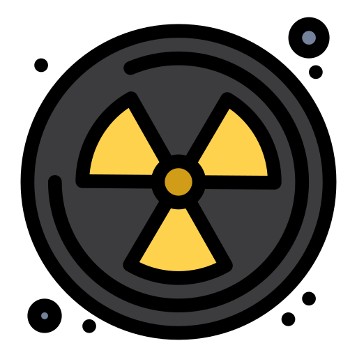 radioattivo Flatart Icons Lineal Color icona