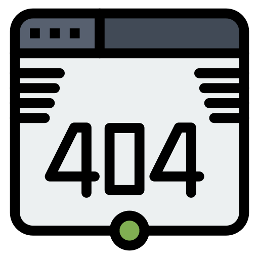 Ошибка 404 Flatart Icons Lineal Color иконка