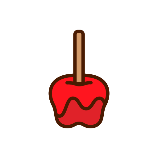 Candy apple Generic Outline Color icon