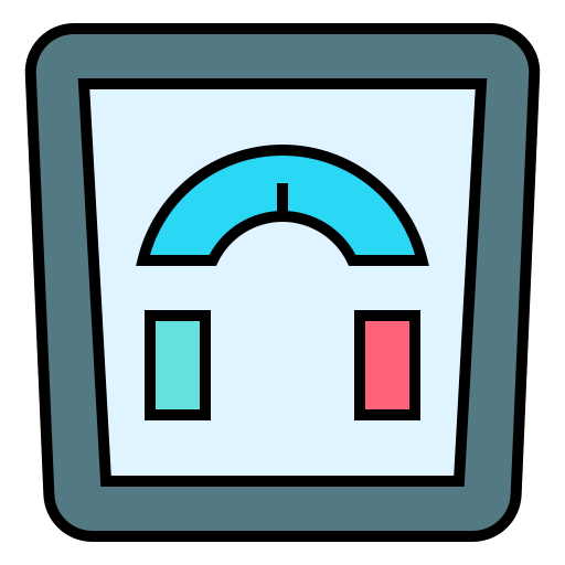 escala de peso Generic Outline Color icono