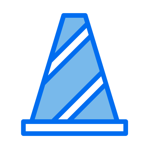 stożek ruchu Generic Blue ikona