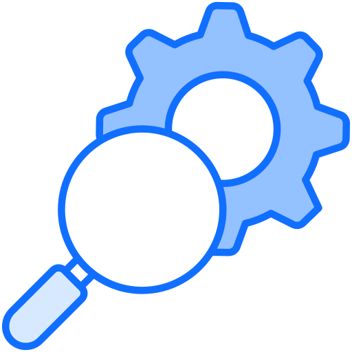 Search engine Generic Blue icon